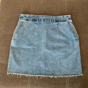 Forever 21 High Rise Mini Denim Skirt with Pockets